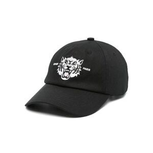 KENZO Tiger Head Embroidered Baseball Cap Men BLACK Hats & Caps